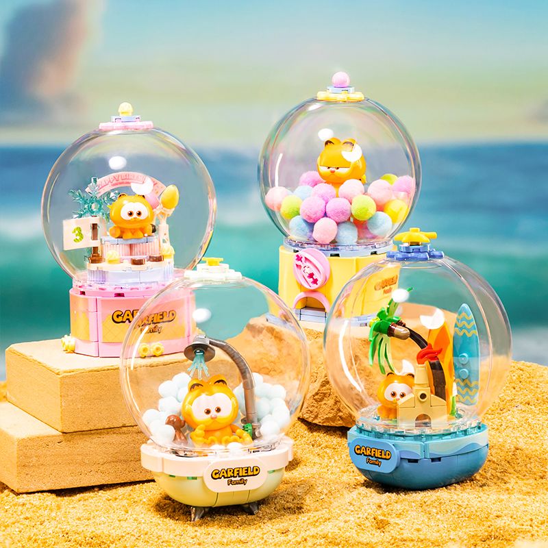 PANTASY 86801 QUẢ CẦU PHA LÊ CỦA GIA ĐÌNH GARFIELD ĐẢO GIẢI TRÍ bộ đồ chơi xếp lắp ráp ghép mô hình Movie & Game GARFIELD FAMILY Phim Và Trò Chơi 300 khối