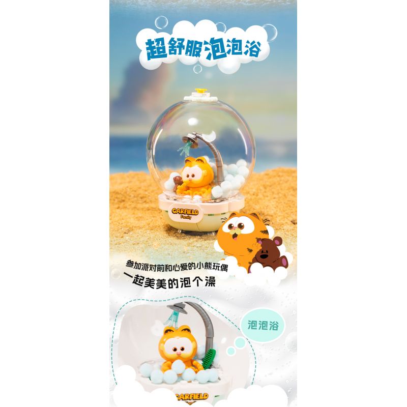 PANTASY 86801 QUẢ CẦU PHA LÊ CỦA GIA ĐÌNH GARFIELD ĐẢO GIẢI TRÍ bộ đồ chơi xếp lắp ráp ghép mô hình Movie & Game GARFIELD FAMILY Phim Và Trò Chơi 300 khối