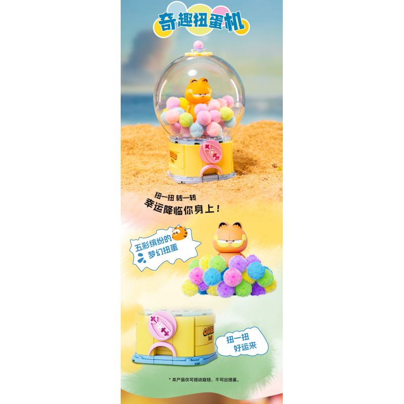 PANTASY 86801 QUẢ CẦU PHA LÊ CỦA GIA ĐÌNH GARFIELD ĐẢO GIẢI TRÍ bộ đồ chơi xếp lắp ráp ghép mô hình Movie & Game GARFIELD FAMILY Phim Và Trò Chơi 300 khối