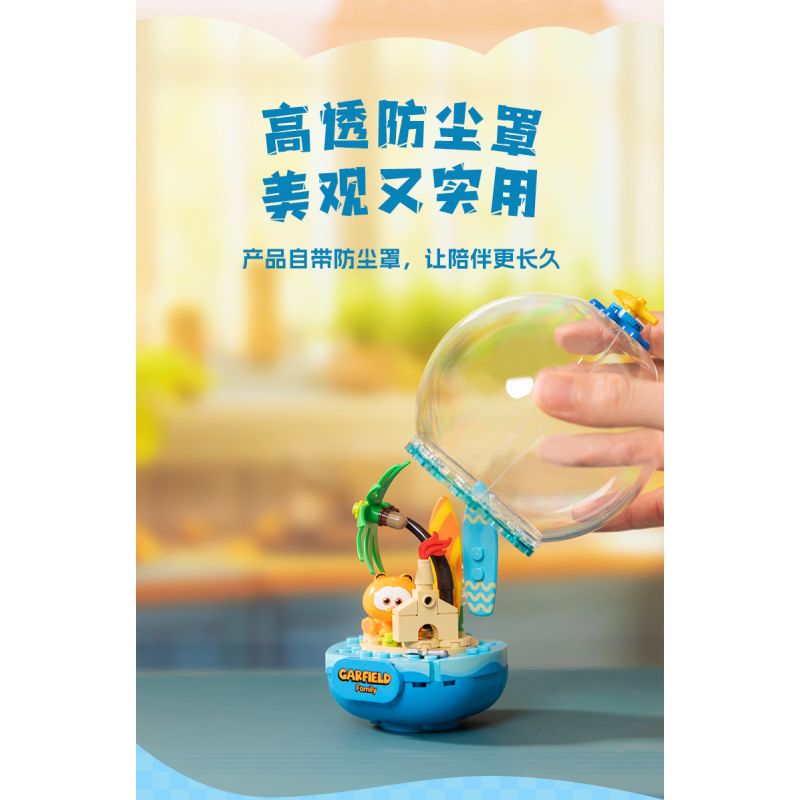 PANTASY 86801 QUẢ CẦU PHA LÊ CỦA GIA ĐÌNH GARFIELD ĐẢO GIẢI TRÍ bộ đồ chơi xếp lắp ráp ghép mô hình Movie & Game GARFIELD FAMILY Phim Và Trò Chơi 300 khối