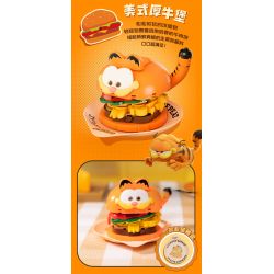 PANTASY 86805 MÓN ĂN GIA ĐÌNH GARFIELD BURGER BÒ MỸ bộ đồ chơi xếp lắp ráp ghép mô hình Movie & Game GARFIELD FAMILY Phim Và Trò Chơi 300 khối