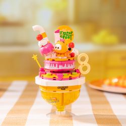 PANTASY 86806 MÓN ĂN GIA ĐÌNH GARFIELD NƯỚC KEM bộ đồ chơi xếp lắp ráp ghép mô hình Movie & Game GARFIELD FAMILY Phim Và Trò Chơi 300 khối