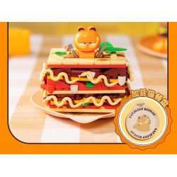 PANTASY 86807 MÓN ĂN GIA ĐÌNH GARFIELD LASAGNE BÃI BIỂN bộ đồ chơi xếp lắp ráp ghép mô hình Movie & Game GARFIELD FAMILY Phim Và Trò Chơi 300 khối