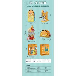 PANTASY 86809 CỖ MÁY VUI NHỘN CỦA GIA ĐÌNH GARFIELD CHIẾC TỦ LẠNH KHỔNG LỒ bộ đồ chơi xếp lắp ráp ghép mô hình Movie & Game GARFIELD FAMILY Phim Và Trò Chơi 300 khối