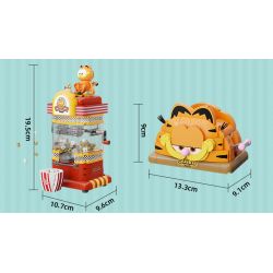 PANTASY 86809 CỖ MÁY VUI NHỘN CỦA GIA ĐÌNH GARFIELD CHIẾC TỦ LẠNH KHỔNG LỒ bộ đồ chơi xếp lắp ráp ghép mô hình Movie & Game GARFIELD FAMILY Phim Và Trò Chơi 300 khối