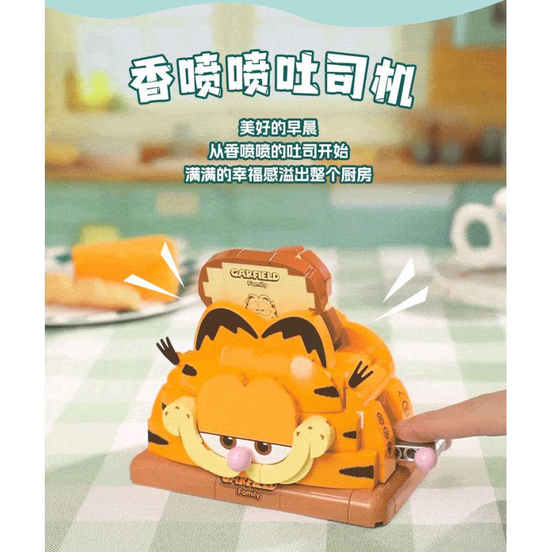 PANTASY 86809 CỖ MÁY VUI NHỘN CỦA GIA ĐÌNH GARFIELD CHIẾC TỦ LẠNH KHỔNG LỒ bộ đồ chơi xếp lắp ráp ghép mô hình Movie & Game GARFIELD FAMILY Phim Và Trò Chơi 300 khối