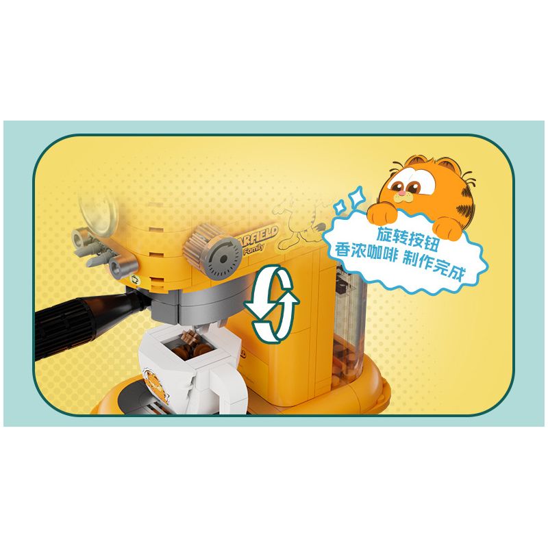 PANTASY 86809 CỖ MÁY VUI NHỘN CỦA GIA ĐÌNH GARFIELD CHIẾC TỦ LẠNH KHỔNG LỒ bộ đồ chơi xếp lắp ráp ghép mô hình Movie & Game GARFIELD FAMILY Phim Và Trò Chơi 300 khối