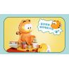PANTASY 86810 MÁY GIẢI TRÍ GIA ĐÌNH GARFIELD LÀM BỎNG NGÔ CỔ ĐIỂN bộ đồ chơi xếp lắp ráp ghép mô hình Movie & Game GARFIELD FAMILY Phim Và Trò Chơi 300 khối