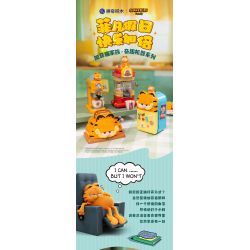 PANTASY 86811 NHỮNG CỖ MÁY VUI NHỘN CỦA GIA ĐÌNH GARFIELD TOAST DRIVER bộ đồ chơi xếp lắp ráp ghép mô hình Movie & Game GARFIELD FAMILY Phim Và Trò Chơi 300 khối