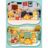 PANTASY 86811 NHỮNG CỖ MÁY VUI NHỘN CỦA GIA ĐÌNH GARFIELD TOAST DRIVER bộ đồ chơi xếp lắp ráp ghép mô hình Movie & Game GARFIELD FAMILY Phim Và Trò Chơi 300 khối