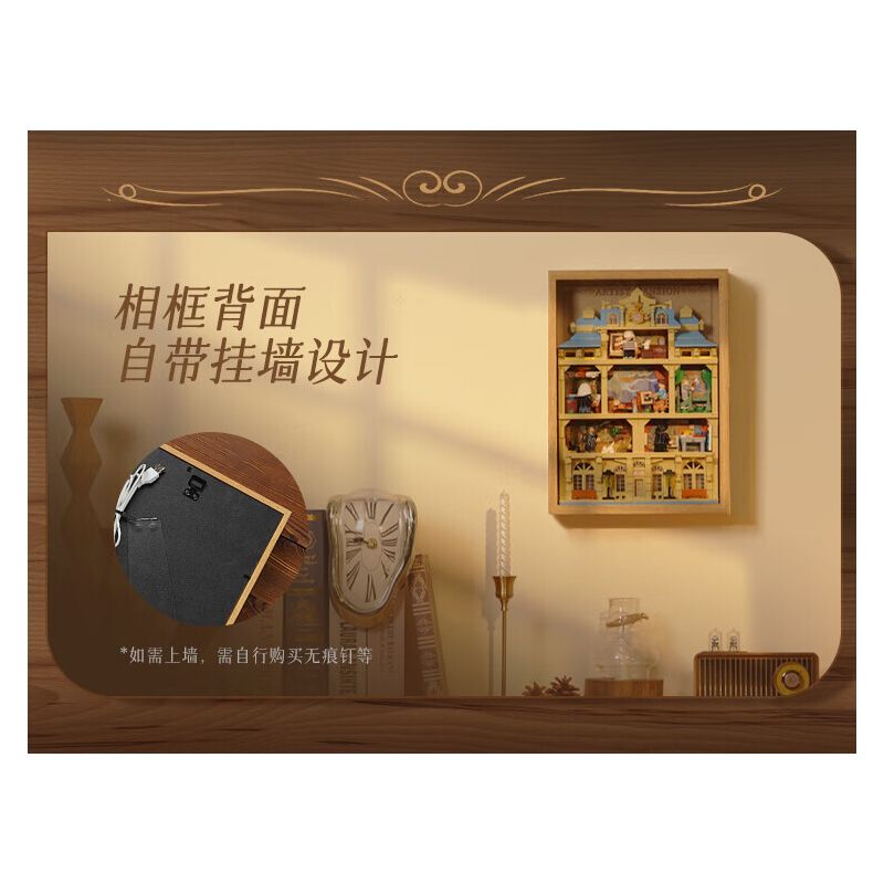 WEKKI 506303 BẢO TÀNG NGHỆ THUẬT ĐÊM HỘI HỌA ÁNH SÁNG TẠO CỦA CÁC BẬC THẦY bộ đồ chơi xếp lắp ráp ghép mô hình Arts & Crafts ARTIST'S NIGHT