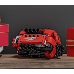 ONEBOT MITU MI OBFDJ18AIQI 18AIQI MẪU ĐỘNG CƠ V8 bộ đồ chơi xếp lắp ráp ghép mô hình Technic Kỹ Thuật Công Nghệ Cao Mô Hình Phương Tiện