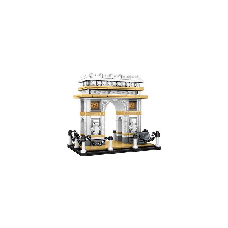 LE YI 67010 non Lego KHẢI HOÀN MÔN PARIS bộ đồ chơi xếp lắp ráp ghép mô hình Architecture THE ARC DE TRIOMPHE IN PARIS Công Trình Kiến Trúc 516 khối