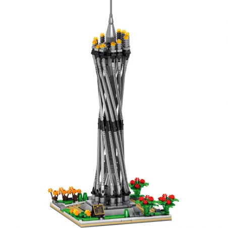 LE YI 67011 VÒNG EO NHỎ QUẢNG CHÂU bộ đồ chơi xếp lắp ráp ghép mô hình Architecture Công Trình Kiến Trúc 538 khối