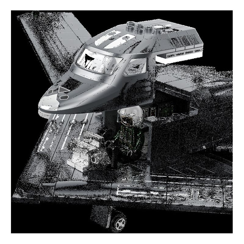 PanlosBrick 639026 Panlos Brick 639026 MÁY BAY NÉM BOM CHIẾN LƯỢC TẦM XA H-20 bộ đồ chơi xếp lắp ráp ghép mô hình Military Army Quân Sự Bộ Đội 1381 khối