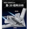 PanlosBrick 639026 Panlos Brick 639026 MÁY BAY NÉM BOM CHIẾN LƯỢC TẦM XA H-20 bộ đồ chơi xếp lắp ráp ghép mô hình Military Army Quân Sự Bộ Đội 1381 khối