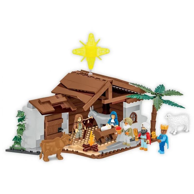 COBI 20006 non Lego CHÚA GIÊSU KITÔ ĐƯỢC SINH RA tỷ lệ 1:35 bộ đồ chơi xếp lắp ráp ghép mô hình Creator NATIVITY SCENE Sáng Tạo 370 khối