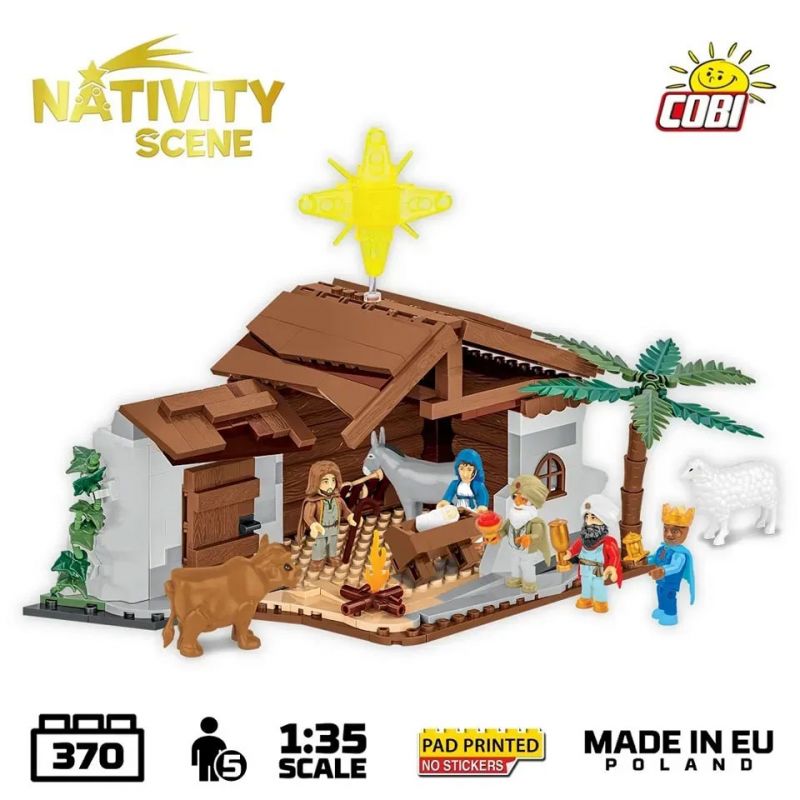 COBI 20006 CHÚA GIÊSU KITÔ ĐƯỢC SINH RA tỷ lệ 1:35 bộ đồ chơi xếp lắp ráp ghép mô hình Creator NATIVITY SCENE Sáng Tạo 370 khối COBI 20006 CHÚA GIÊSU KITÔ ĐƯỢC SINH RA tỷ lệ 1:35 bộ đồ chơi xếp lắp ráp ghép mô hình Creator NATIVITY SCENE Sáng Tạo 370 khối