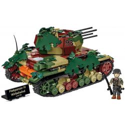 COBI 2593 XE TĂNG PHÒNG KHÔNG CYCLONE IV tỷ lệ 1:28 bộ đồ chơi xếp lắp ráp ghép mô hình Military Army FLAKPANZER IV WIRBELWIND - EXECUTIVE EDITION Quân Sự Bộ Đội 1195 khối