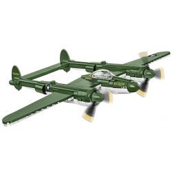 COBI 5882 MÁY BAY CHIẾN ĐẤU P-38 CỦA MỸ tỷ lệ 1:48 bộ đồ chơi xếp lắp ráp ghép mô hình Military Army LOCKHEED P-38 LIGHTNING Quân Sự Bộ Đội 332 khối