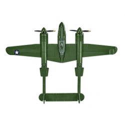 COBI 5882 MÁY BAY CHIẾN ĐẤU P-38 CỦA MỸ tỷ lệ 1:48 bộ đồ chơi xếp lắp ráp ghép mô hình Military Army LOCKHEED P-38 LIGHTNING Quân Sự Bộ Đội 332 khối