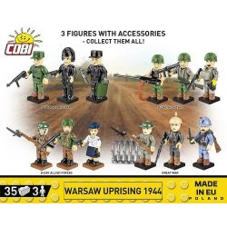 COBI 2057 CUỘC NỔI DẬY Ở THỦ ĐÔ bộ đồ chơi xếp lắp ráp ghép mô hình Military Army WARSAW UPRISING 1944 Quân Sự Bộ Đội 35 khối