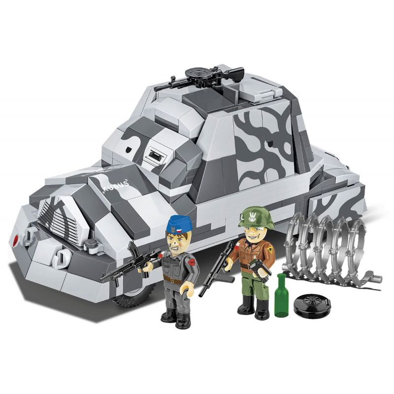 COBI 3114 non Lego XE BỌC THÉP NỔI DẬY WARSAW GẤU NHỎ tỷ lệ 1:35 bộ đồ chơi xếp lắp ráp ghép mô hình Military Army KUBUŚ Quân Sự Bộ Đội 302 khối