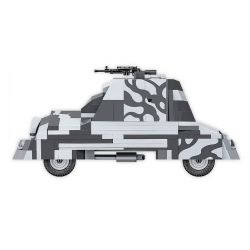 COBI 3114 XE BỌC THÉP NỔI DẬY WARSAW GẤU NHỎ tỷ lệ 1:35 bộ đồ chơi xếp lắp ráp ghép mô hình Military Army KUBUŚ Quân Sự Bộ Đội 302 khối