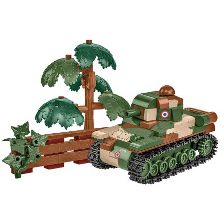 COBI 2719 XE TĂNG HẠNG NHẸ RENAULT R-35 tỷ lệ 1:48 bộ đồ chơi xếp lắp ráp ghép mô hình Military Army Quân Sự Bộ Đội 258 khối