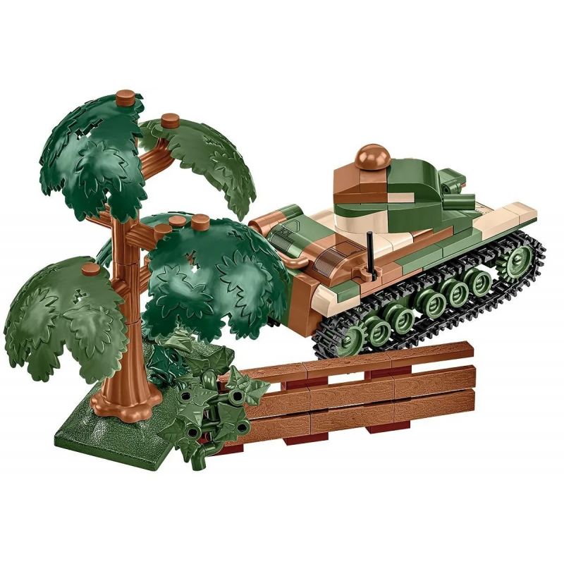 COBI 2719 XE TĂNG HẠNG NHẸ RENAULT R-35 tỷ lệ 1:48 bộ đồ chơi xếp lắp ráp ghép mô hình Military Army Quân Sự Bộ Đội 258 khối