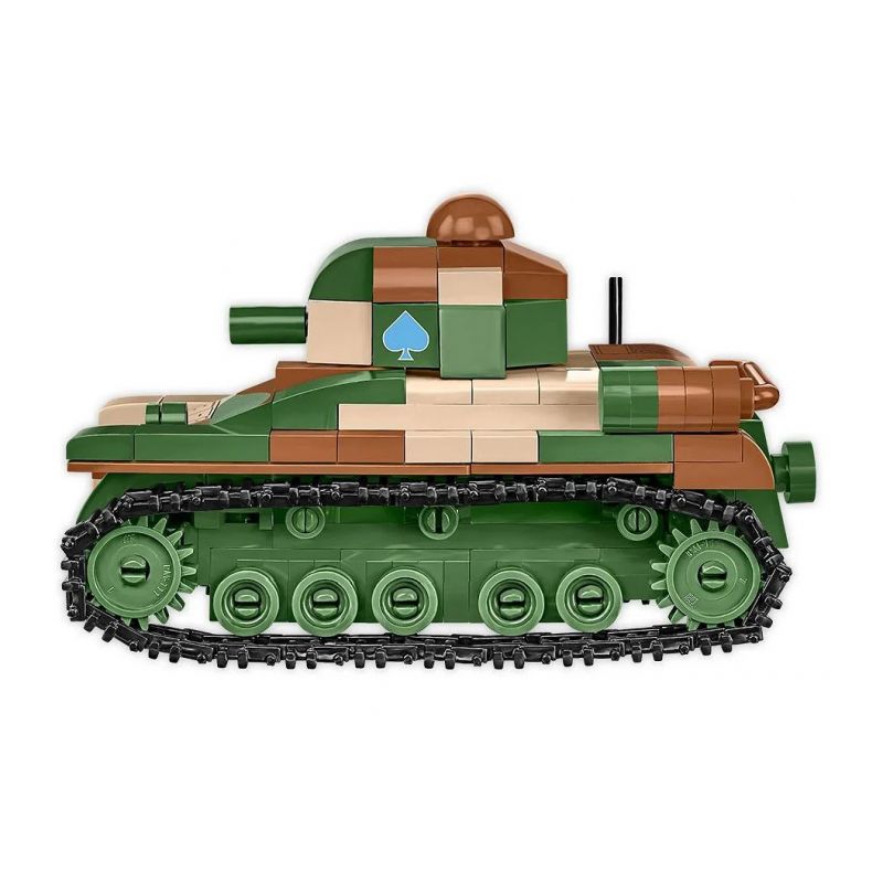 COBI 2719 XE TĂNG HẠNG NHẸ RENAULT R-35 tỷ lệ 1:48 bộ đồ chơi xếp lắp ráp ghép mô hình Military Army Quân Sự Bộ Đội 258 khối
