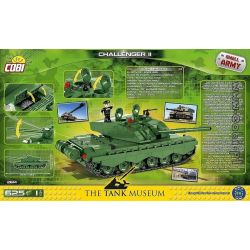 COBI 4851 XE TĂNG CHIẾN ĐẤU CHỦ LỰC CHALLENGER 2 bộ đồ chơi xếp lắp ráp ghép mô hình Military Army Quân Sự Bộ Đội 625 khối