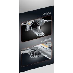 IM.MASTER QIHUI 6832 BẬC THẦY VỀ MÁY MÓC BAY VẬN TẢI QUÂN SỰ bộ đồ chơi xếp lắp ráp ghép mô hình Technic Kỹ Thuật Công Nghệ Cao Mô Hình Phương Tiện 394 khối