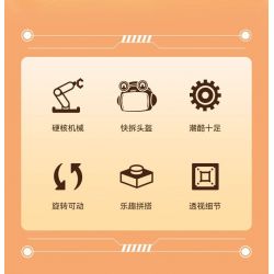 KEEPPLEY 42116 HIỆP SĨ BẦU TRỜI bộ đồ chơi xếp lắp ráp ghép mô hình Creator UNLIMITED IDEAS Sáng Tạo 365 khối