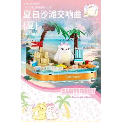 JAKI HK301 CẬU BÉ SPACE ORANGE SỐ 07 PHI HÀNH GIA bộ đồ chơi xếp lắp ráp ghép mô hình SPACE OWANGEBOY NO.07 357 khối