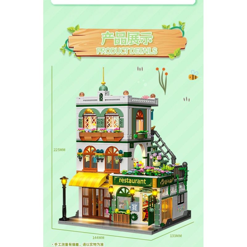 ZHEGAO 663022 CÂY ƯỚC NGUYỆN BỐN MÙA bộ đồ chơi xếp lắp ráp ghép mô hình 526 khối