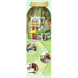 ZHEGAO 663022 CÂY ƯỚC NGUYỆN BỐN MÙA bộ đồ chơi xếp lắp ráp ghép mô hình 526 khối