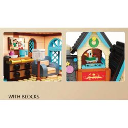 ZHEGAO 663022 CÂY ƯỚC NGUYỆN BỐN MÙA bộ đồ chơi xếp lắp ráp ghép mô hình 526 khối