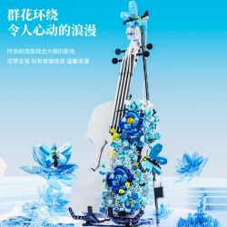 ZHEGAO 673000 CẢNH GIỚI HẠN CỦA GẤU BỐN MÙA VỪA CHỚM NỞ bộ đồ chơi xếp lắp ráp ghép mô hình THE FOUR SEASONS SCENE