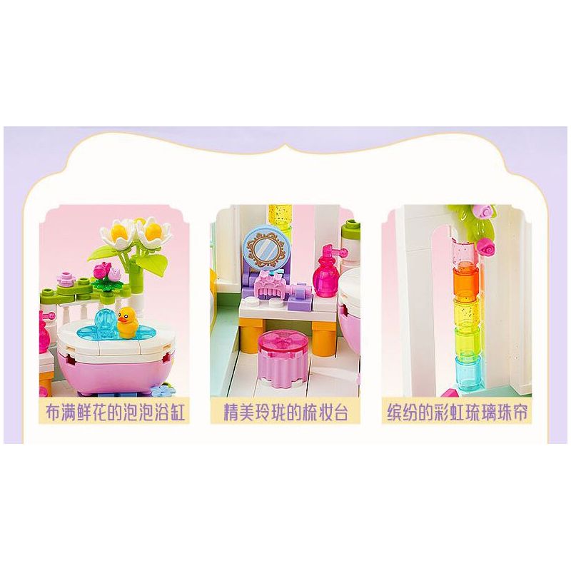 ZHEGAO 613032 CỬA HÀNG VÁY CƯỚI YIBAN bộ đồ chơi xếp lắp ráp ghép mô hình Creator Sáng Tạo 1004 khối