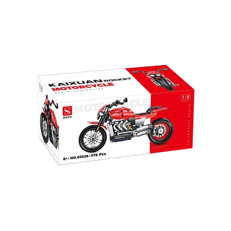 DOUBLE HEIGHT 60527 HONDA CUB bộ đồ chơi xếp lắp ráp ghép mô hình Technic Kỹ Thuật Công Nghệ Cao Mô Hình Phương Tiện 628 khối