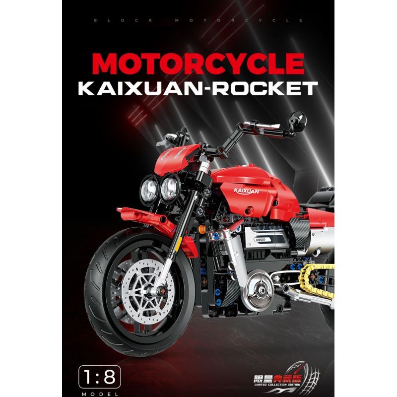 DOUBLE HEIGHT 60527 HONDA CUB bộ đồ chơi xếp lắp ráp ghép mô hình Technic Kỹ Thuật Công Nghệ Cao Mô Hình Phương Tiện 628 khối