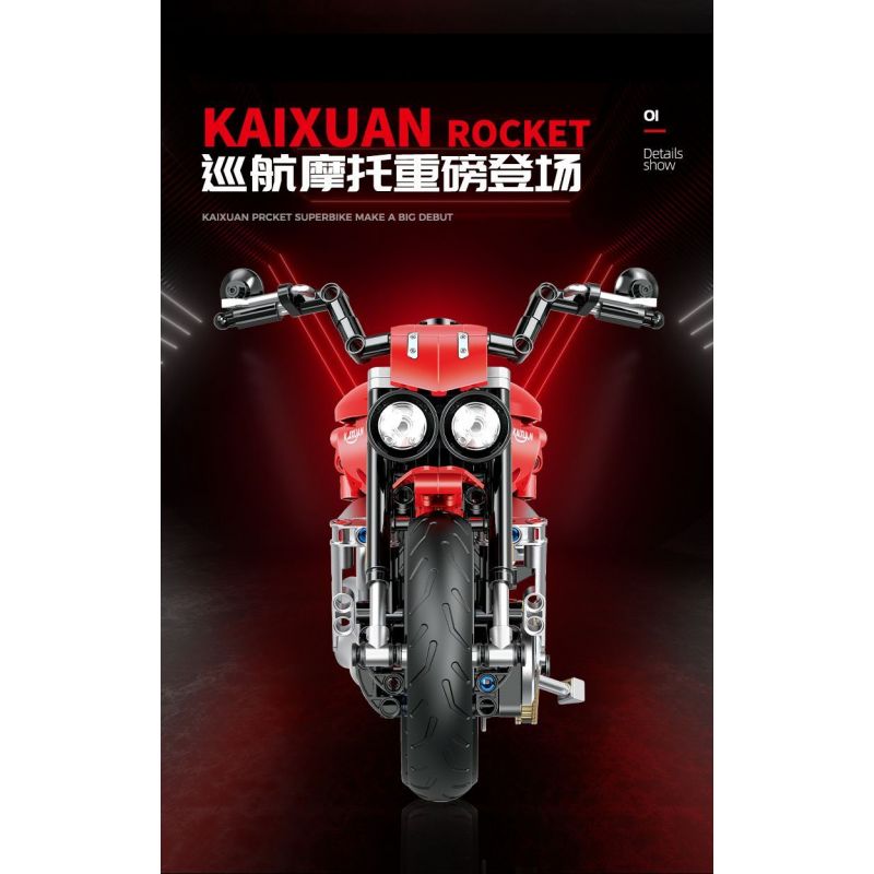 DOUBLE HEIGHT 60527 HONDA CUB bộ đồ chơi xếp lắp ráp ghép mô hình Technic Kỹ Thuật Công Nghệ Cao Mô Hình Phương Tiện 628 khối