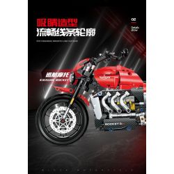 DOUBLE HEIGHT 60527 HONDA CUB bộ đồ chơi xếp lắp ráp ghép mô hình Technic Kỹ Thuật Công Nghệ Cao Mô Hình Phương Tiện 628 khối