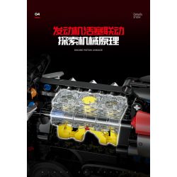 DOUBLE HEIGHT 60527 HONDA CUB bộ đồ chơi xếp lắp ráp ghép mô hình Technic Kỹ Thuật Công Nghệ Cao Mô Hình Phương Tiện 628 khối