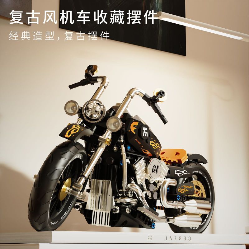 DOUBLE HEIGHT 60528 XE MÁY TÊN LỬA TRIUMPH bộ đồ chơi xếp lắp ráp ghép mô hình Technic Kỹ Thuật Công Nghệ Cao Mô Hình Phương Tiện 578 khối