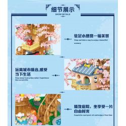 MINGDI LEIBAO K3029 3029 NGÔI TRƯỜNG ĐẸP NHẤT ĐẠI HỌC THANH HOA bộ đồ chơi xếp lắp ráp ghép mô hình Creator FAMOUS SCHOOLS Sáng Tạo 1642 khối