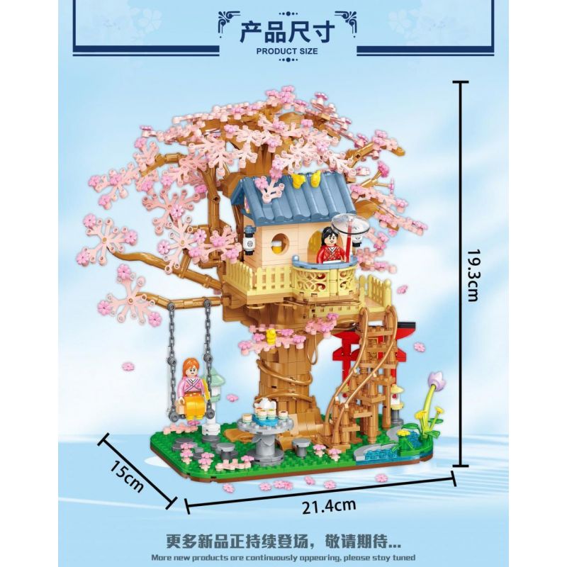 MINGDI LEIBAO K3029 3029 NGÔI TRƯỜNG ĐẸP NHẤT ĐẠI HỌC THANH HOA bộ đồ chơi xếp lắp ráp ghép mô hình Creator FAMOUS SCHOOLS Sáng Tạo 1642 khối