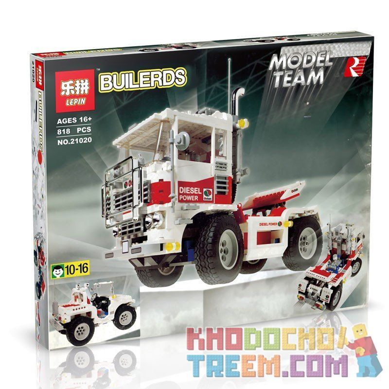 NOT Lego RACING TRUCK 5563 LEPIN 21020 xếp lắp ráp ghép mô hình XE TẢI ĐUA Model Team Mô Hình Hiện Đại 788 khối