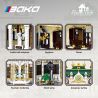 MINGDI LEIBAO K3042 3042 NGÔI TRƯỜNG ĐẸP NHẤT ĐẠI HỌC HÀNG KHÔNG VÀ DU HÀNH VŨ TRỤ BẮC KINH bộ đồ chơi xếp lắp ráp ghép mô hình Creator FAMOUS SCHOOLS Sáng Tạo 1870 khối